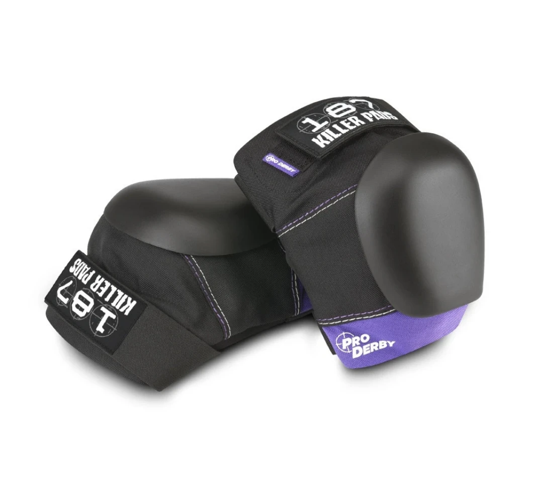 187 - Pro Derby Knee - Black / Purple 3 187 - Pro Derby Knee - Black / Purple
