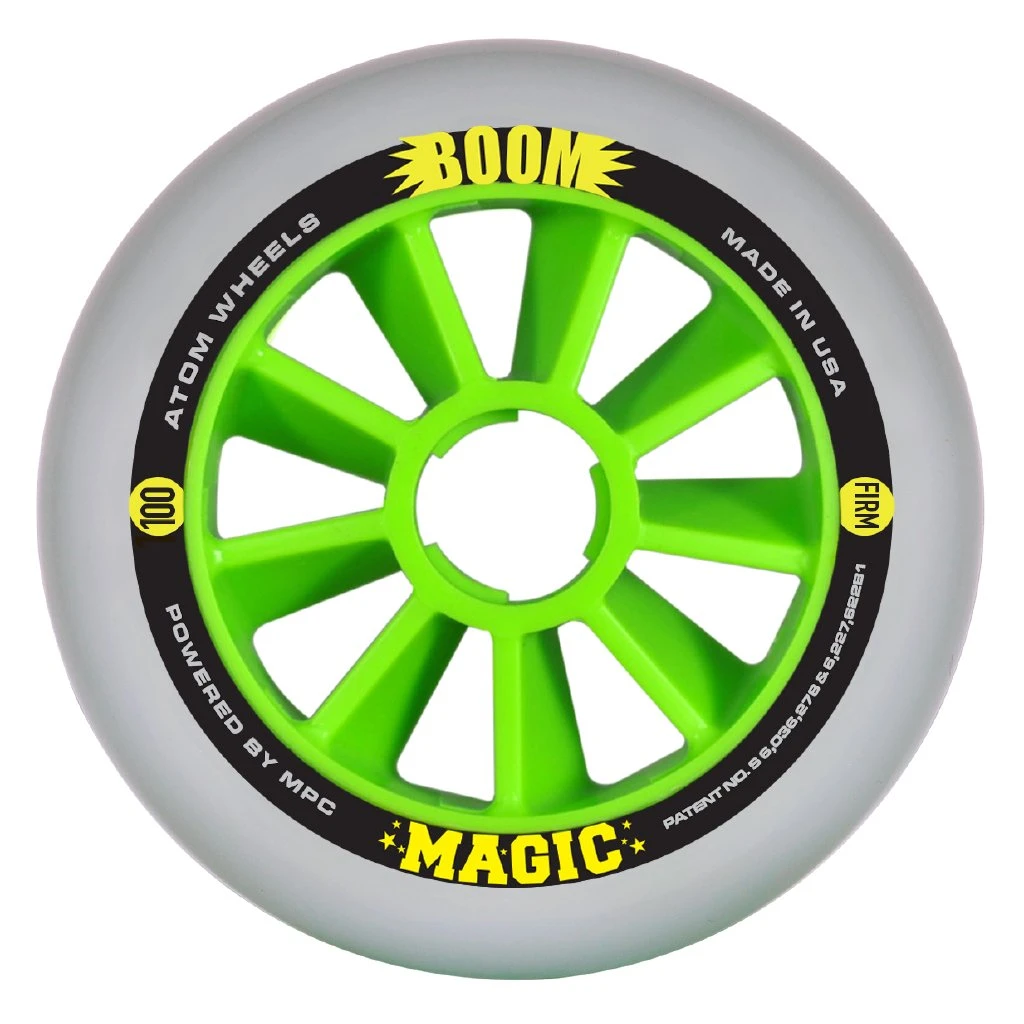 Atom Boom Magic Inline Speed Wheel - 100mm 3 Atom Boom Magic Inline Speed Wheel - 100mm