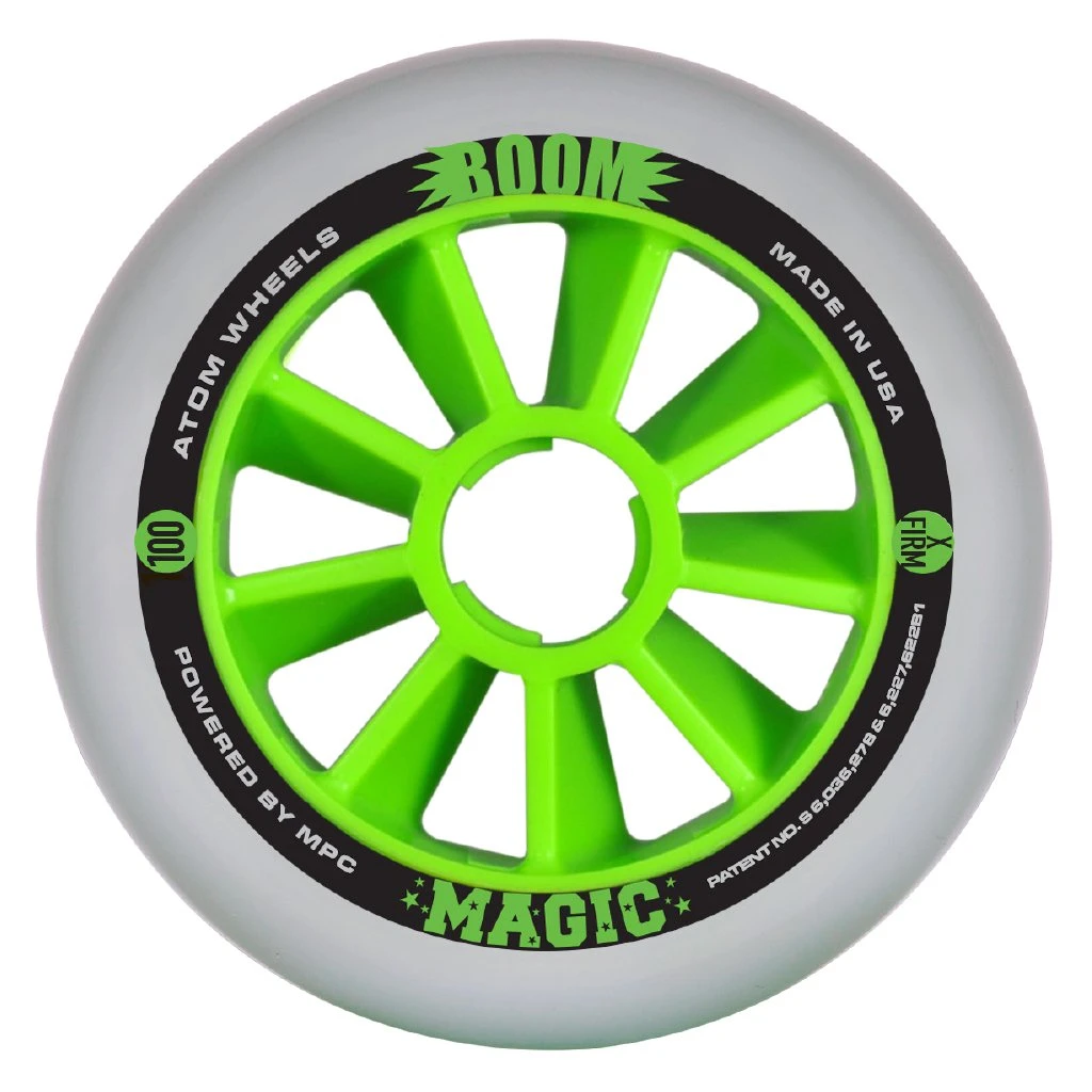 Atom Boom Magic Inline Speed Wheel - 100mm 4 Atom Boom Magic Inline Speed Wheel - 100mm - Image 2