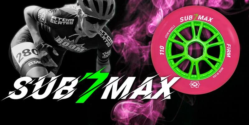 Atom Sub-7 Max - Indoor Race Wheels - 110mm 3 Atom Sub-7 Max - Indoor Race Wheels - 110mm