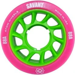 ATOM Savant Quad Wheel - (4 Pack) -Roller Sports Atom Savant 88a pink