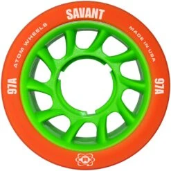 ATOM Savant Quad Wheel - (4 Pack) -Roller Sports Atom Savant 97a Orange