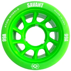 ATOM Savant Quad Wheel - (4 Pack) -Roller Sports Atom Savant 99a Green