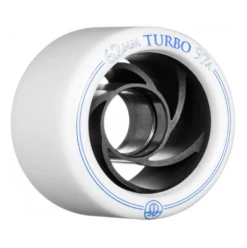 Bones Turbo Wheels - White - 8 Pack -Roller Sports Bones Turbo 97A White Black Hub