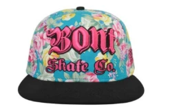 BONT Snapback Hat -Roller Sports BontCap TealFlower2