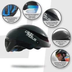 Cádomotus Omega Aero Helmet - Gloss Black -Roller Sports CadomotusOmegaHelmet GlossBlack 7