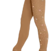 ChloeNoel - Over The Boot Skating Tights With Crystals (Light Tan) -Roller Sports ChloeNoel TB8832 Lt Tan 1 Crystal