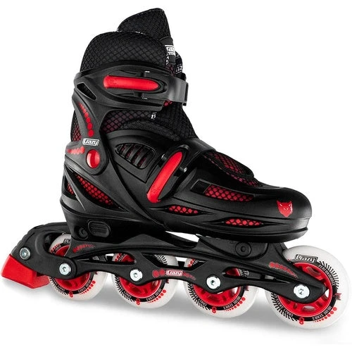 Crazy - 148 Adjustable Inline Skate - Black / Red 3 Crazy - 148 Adjustable Inline Skate - Black / Red