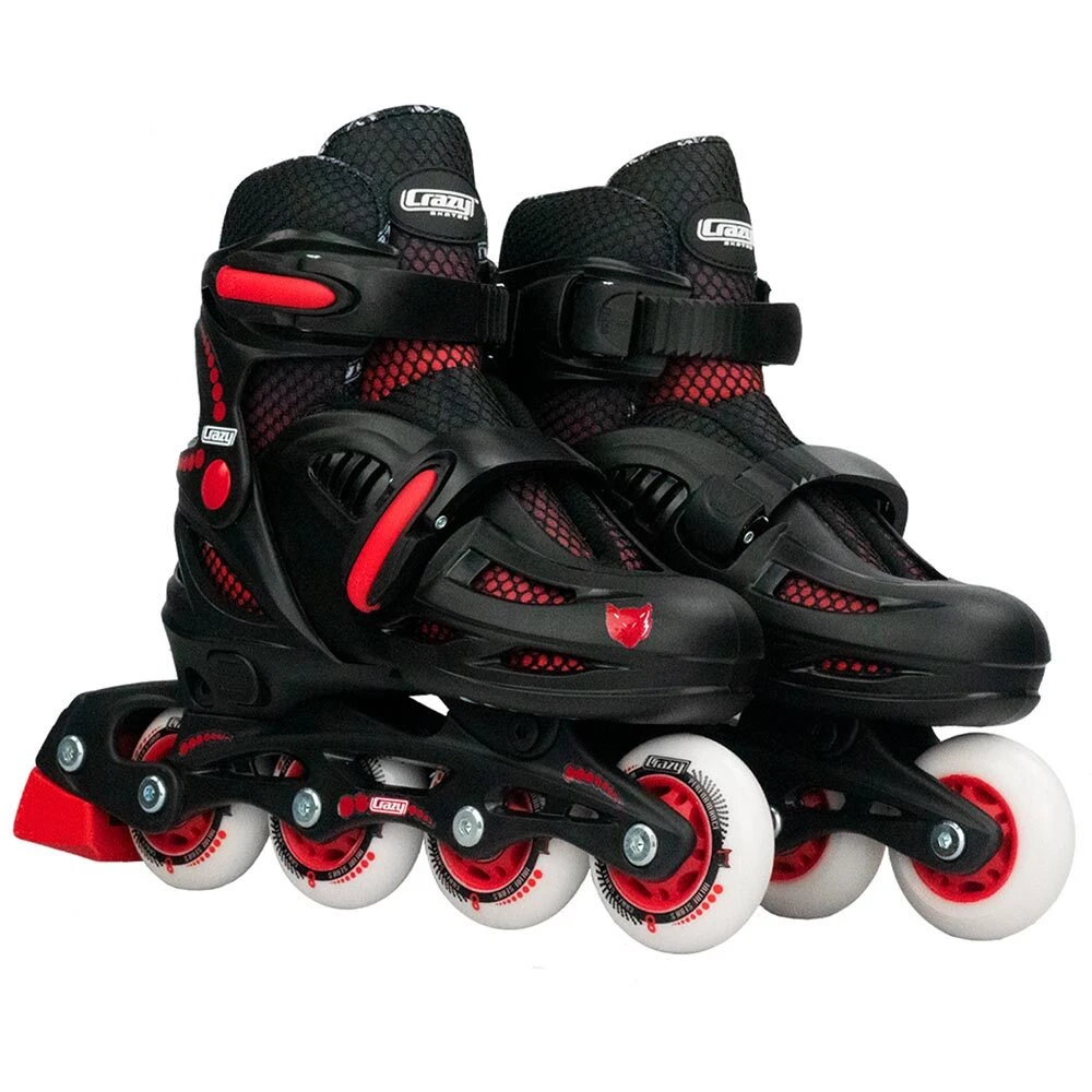 Crazy - 148 Adjustable Inline Skate - Black / Red 5 Crazy - 148 Adjustable Inline Skate - Black / Red - Image 3