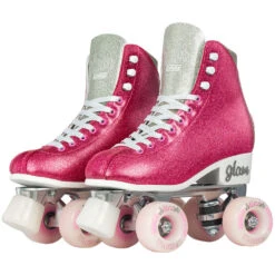 Crazy - Disco Glam - Retro Skates - Pink / Silver -Roller Sports Crazy DiscoGlam Pink Silver 4