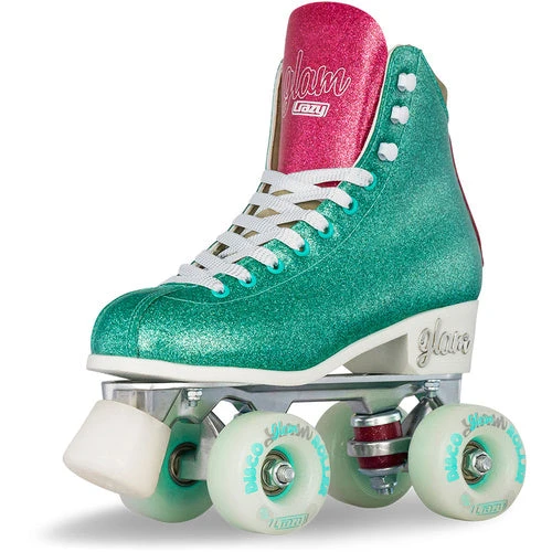 Crazy - Disco Glam - Retro Skates - Teal / Pink 3 Crazy - Disco Glam - Retro Skates - Teal / Pink
