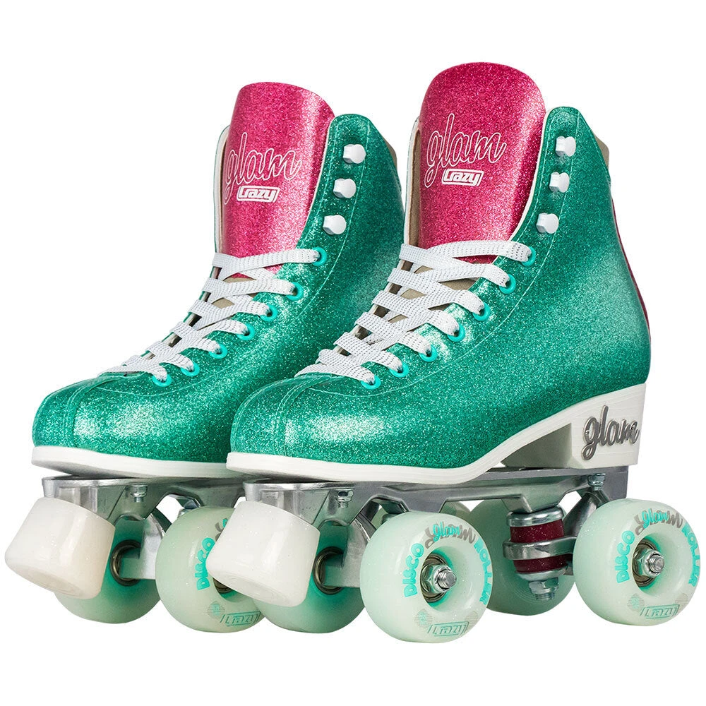 Crazy - Disco Glam - Retro Skates - Teal / Pink 5 Crazy - Disco Glam - Retro Skates - Teal / Pink - Image 3