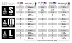 Crazy - 148 Adjustable Inline Skate - Teal Glitter 14 Crazy - 148 Adjustable Inline Skate - Teal Glitter -Roller Sports Crazy148 SizeGuide 9606ff4a 4e3a 4e98 b9a1 883f64758e49