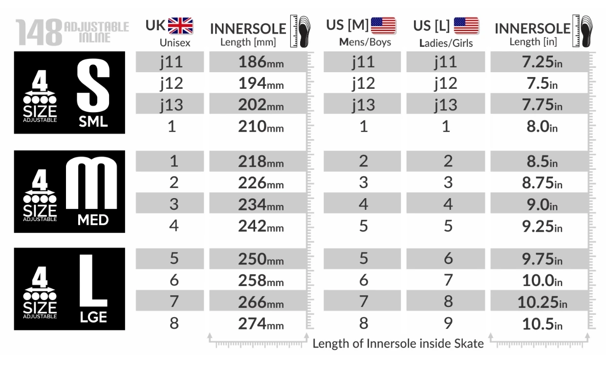 Crazy - 148 Adjustable Inline Skate - Teal Glitter 8 Crazy - 148 Adjustable Inline Skate - Teal Glitter - Image 6