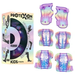 Crazy - ProteXion Kids - Tri Pack -Roller Sports CrazyProteXion Rainbow