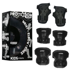 Crazy - ProteXion Kids - Tri Pack -Roller Sports CrazyProteXion Black