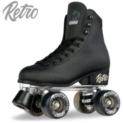 Crazy Retro Roller Skates - Adjustable -Roller Sports CrazyRetro Black