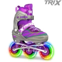 Crazy - Trix Adjustable Inline Skate -Roller Sports CrazyTrixPurple
