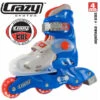 Crazy - 138 Adjustable Inline Skate -Roller Sports Crazy 138 Blue