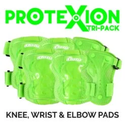Crazy - ProteXion Kids - Tri Pack -Roller Sports Crazy Protexion Kids Green