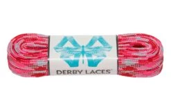 Derby Laces - Ultimate Waxed Laces -Roller Sports DerbyLaces Waxed PinkCamouflage
