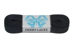Derby Laces - Ultimate Waxed Laces -Roller Sports DerbyLaces Waxed SolidBlack