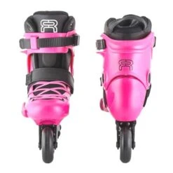 FR Junior - Adjustable Inline Skates -Roller Sports FR Junior Pink Front Back
