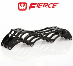 Fierce Inline Speed Frame - Two Tone - 4x100 (305mm) -Roller Sports Fierce2 tone 4x100 305mm Black Silver