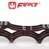 Fierce Inline Speed Frame - Two Tone - HiLo - 3x110 / 1x100 -Roller Sports FierceHi Lo Red