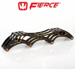 Fierce Inline Speed Frame - Two Tone - HiLo - 3x110 / 1x100 -Roller Sports Fierce 7.4 twotone Black Gold Hilo