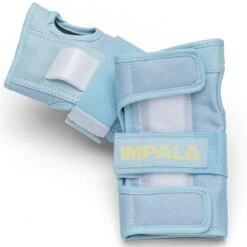 Impala Protective Set - Youth (Sky Blue / Yellow) -Roller Sports Impala KidsProtectivePack SkyBlue Yellow Wrist