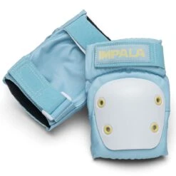 Impala Protective Set - Youth (Sky Blue / Yellow) -Roller Sports Impala ProtectivePack SkyBlue Yellow Elbow