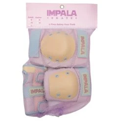 Impala Protective Set - Adult - (Pastel Block) -Roller Sports ImpalaPads PastelBlock 4