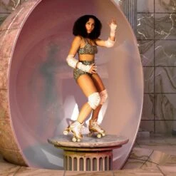 Impala Protective Set - Adult - (Marawa - Rose Gold) -Roller Sports ImpalaRoseGoldPadSet 7