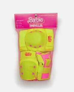 Impala Protective Set - Youth - (Barbie Bright Yellow) -Roller Sports Impala Barbie ProtectiveSet 4