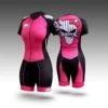 Junk - Bad Kitty - Pink Pro Racing Suit (Short Sleeve) -Roller Sports JunkKitty Skinsuit SS