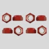 Komplex - Axle Lock Nuts (Red Ergal) 1 Komplex - Axle Lock Nuts (Red Ergal) -Roller Sports Komplex RedErgalNuts