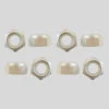 Komplex - Axle Lock Nuts (Silver Ergal) -Roller Sports KomplexSilverErgalNuts