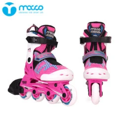 Macco - Kids Adjustable Inline Skates -Roller Sports Macco 906S Pink 2