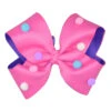 Madmia - Pink & Purple PomPom Bow -Roller Sports MadMia Purple and Pink Bow