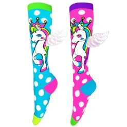 Madmia - Toddler Socks -Roller Sports Madmia flying unicorn socks