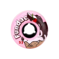 Moxi Fundae Hybrid Wheels - (4 Pack) -Roller Sports Moxi Fundae Pink Bubble Gum