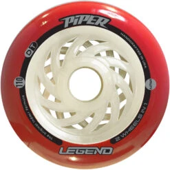 Piper - Legend - Indoor Inline Speed Wheels - 110mm / 100mm -Roller Sports PiperLegend UTILITY 110MM Red