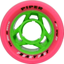 Piper - Freaky Fast - Quad Race Wheel - (8 Pack) -Roller Sports Piper FREAKY FAST PINK FRONT 62MM