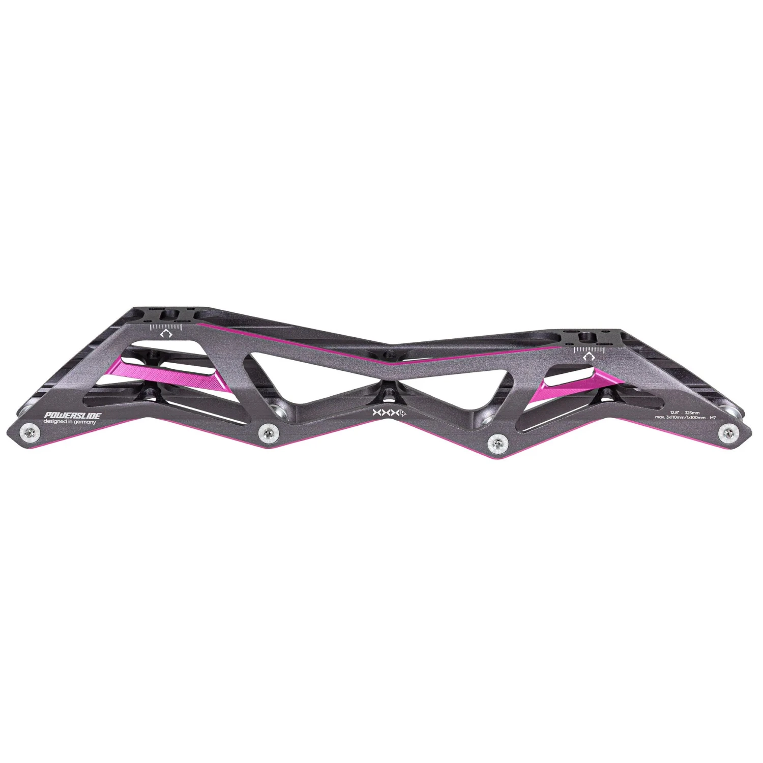 Powerslide Triple X - Inline Speed Frame - 3x110/1x100 (Titanium Pink) 4 Powerslide Triple X - Inline Speed Frame - 3x110/1x100 (Titanium Pink) - Image 2