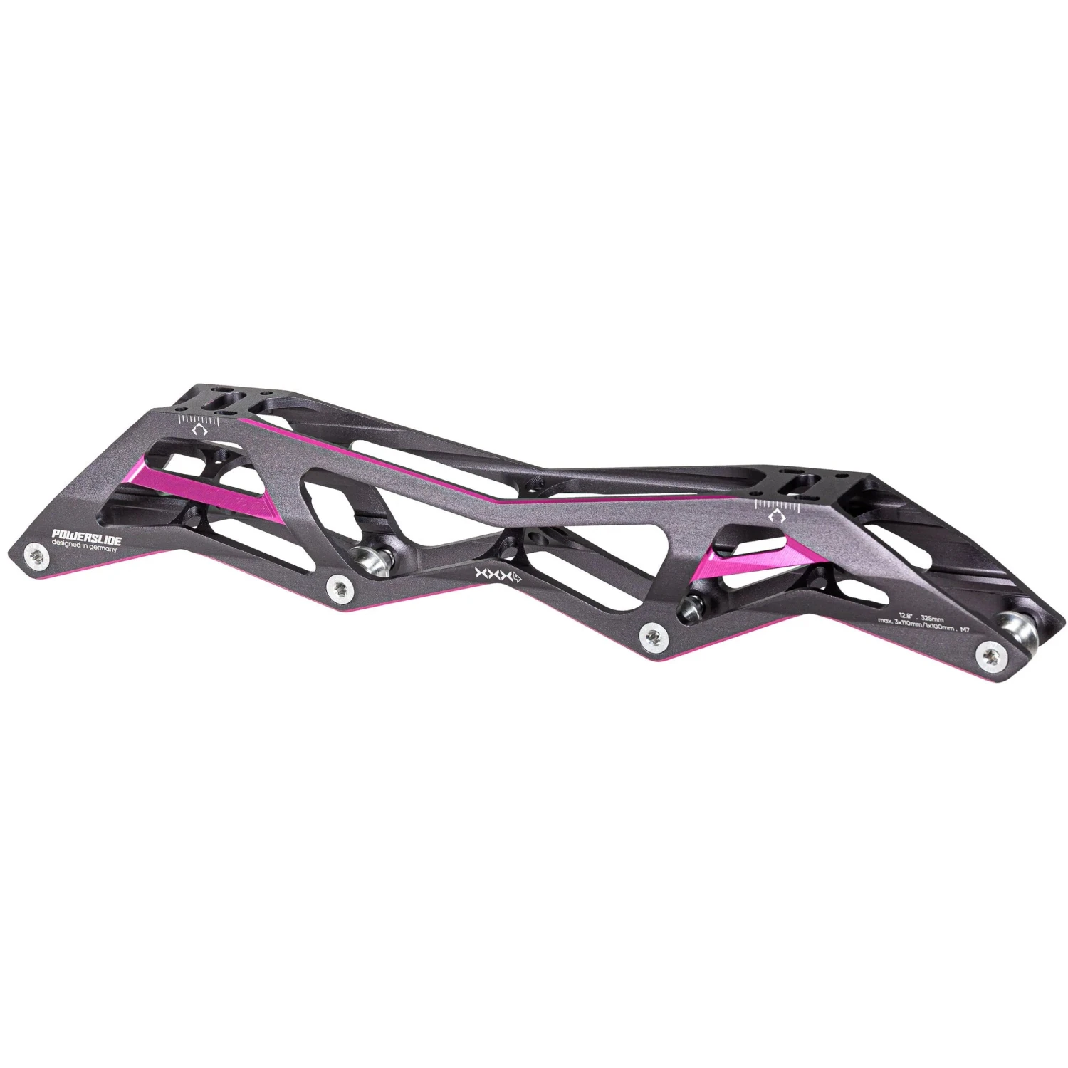 Powerslide Triple X - Inline Speed Frame - 3x110/1x100 (Titanium Pink) 3 Powerslide Triple X - Inline Speed Frame - 3x110/1x100 (Titanium Pink)