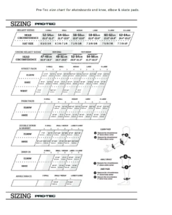 Protec - Classic Skt - Red Metal Flake -Roller Sports ProtecSizeChart