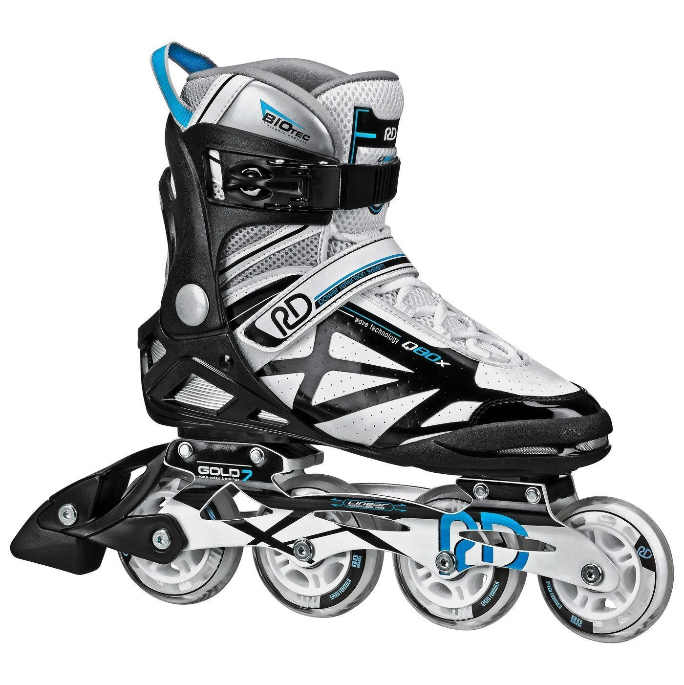 RDS - Aerio Q80X - Black/White/Blue - Inline Skates 3 RDS - Aerio Q80X - Black/White/Blue - Inline Skates
