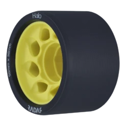 Radar Halo - Quad Wheel - (4 Pack) -Roller Sports Radar Halo 91A Yellow Angle