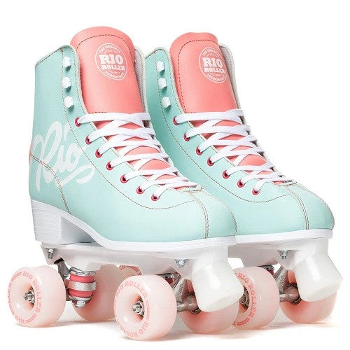 Rio Roller - Script Skates - Teal / Coral 4 Rio Roller - Script Skates - Teal / Coral - Image 2
